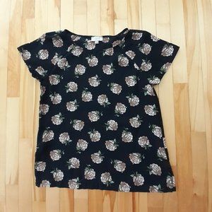 Loft Blouse Navy Floral Small